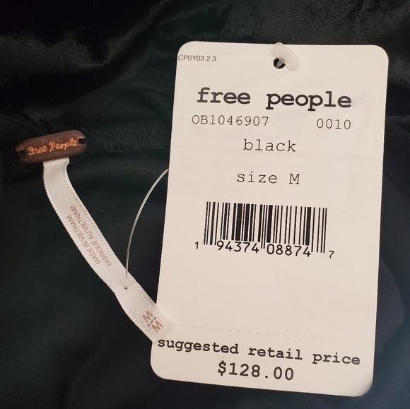 FREE People Faux Wrap Velvet Mini Dress - Picture 9 of 9